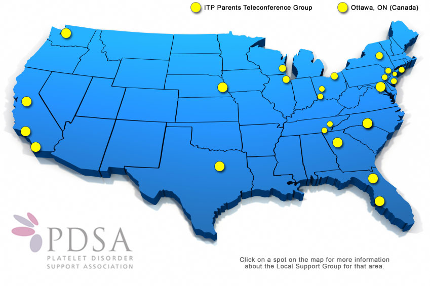 Local Support Groups Map