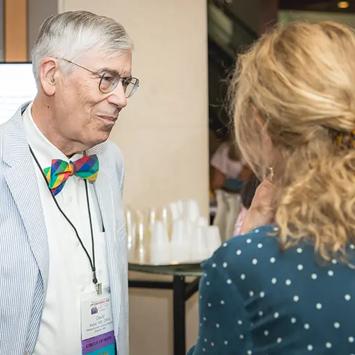 Doctor speaking with patient at ITP Conference