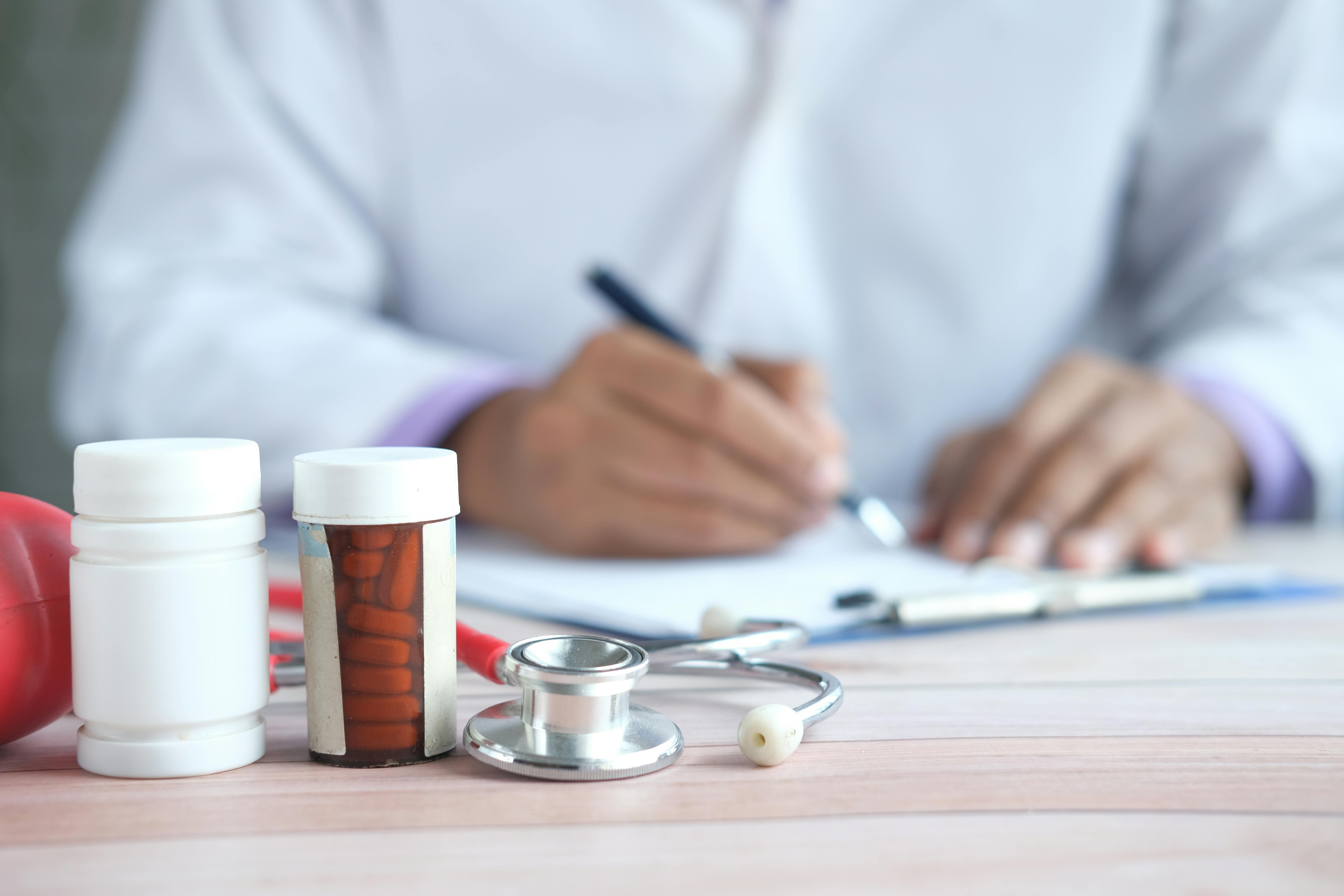 Pills-Stethoscope-Writing