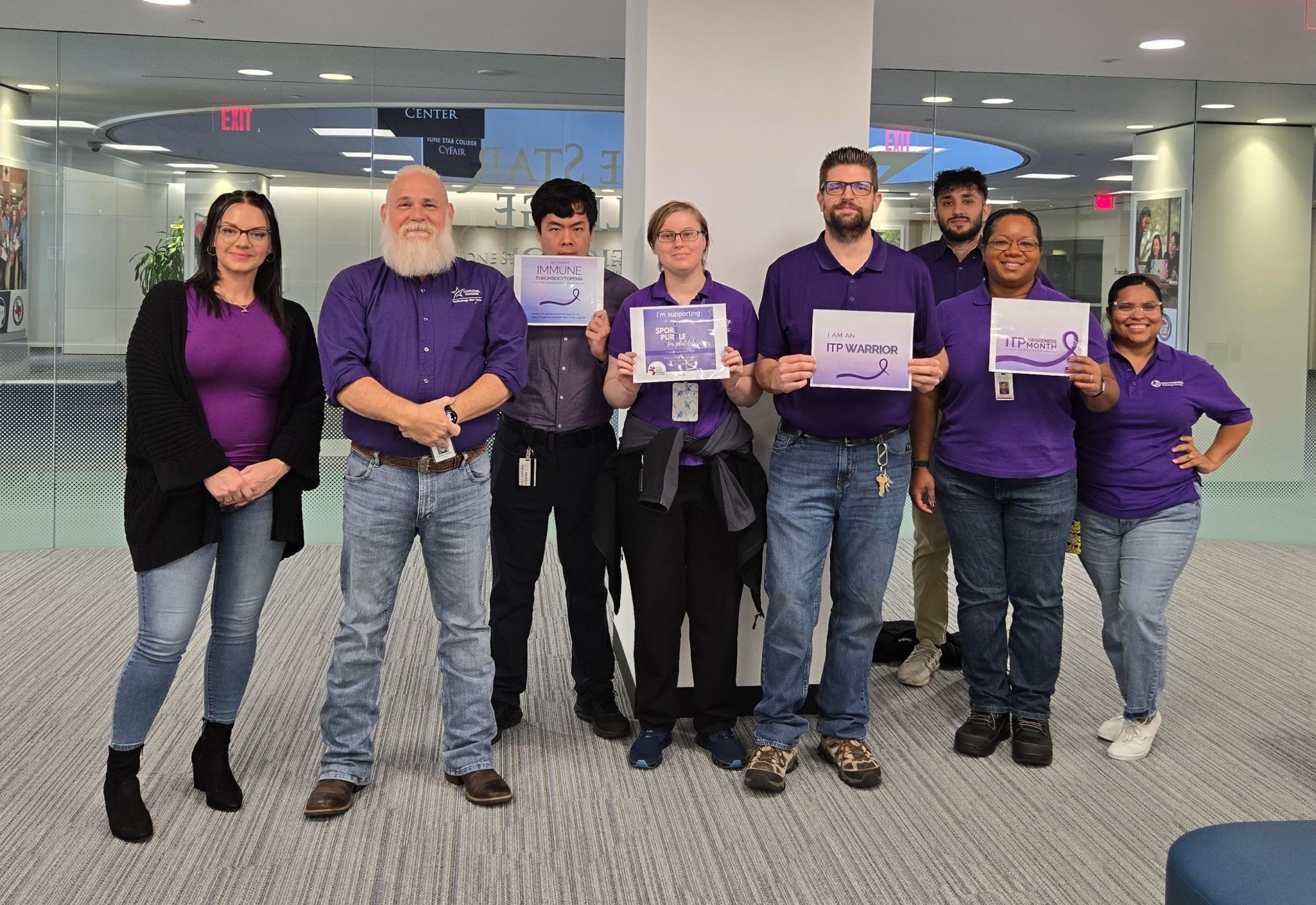 Kyle Purple Shirt Group