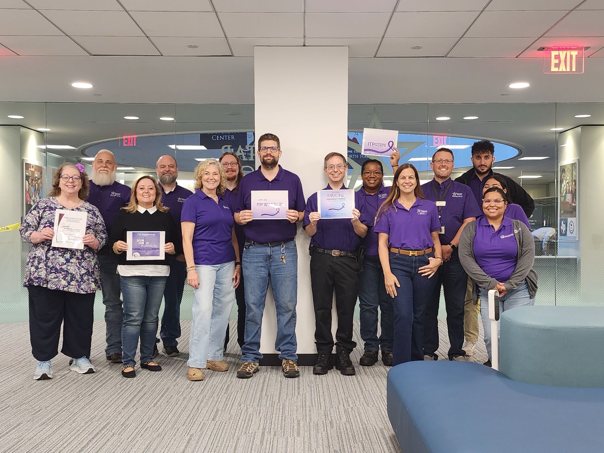 Kyle Purple Shirt Group