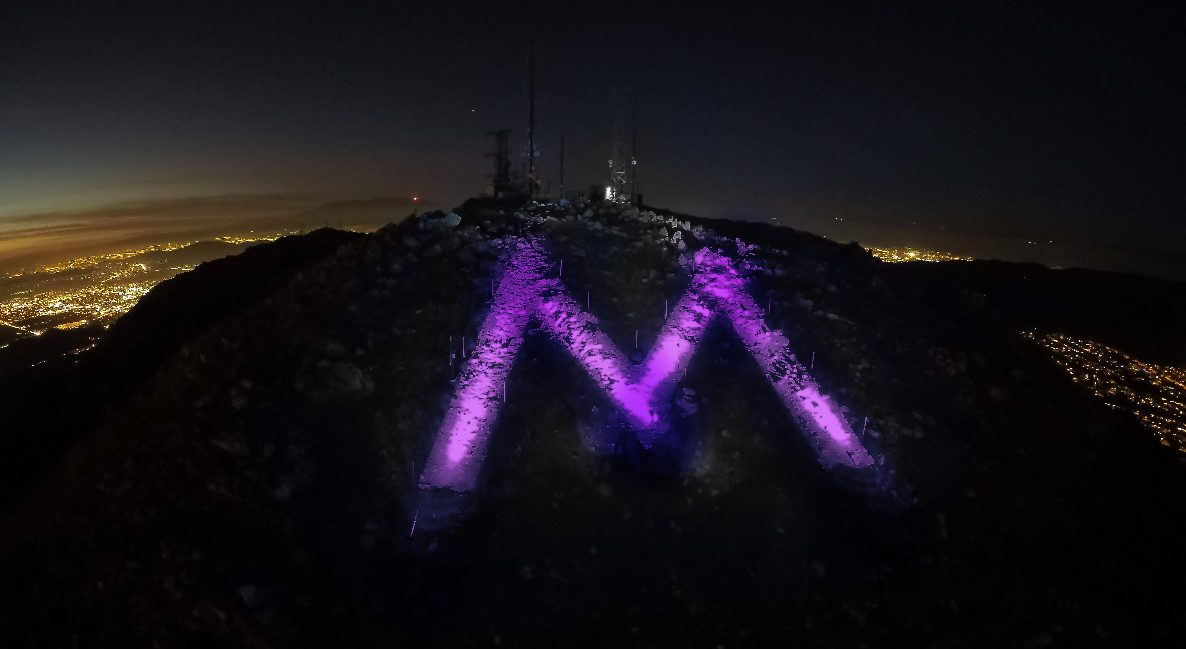 Moreno Valley purple lights